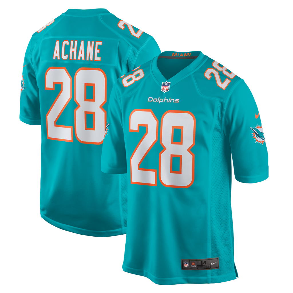 De’Von Achane Miami Dolphins Player Game Jersey - Aqua