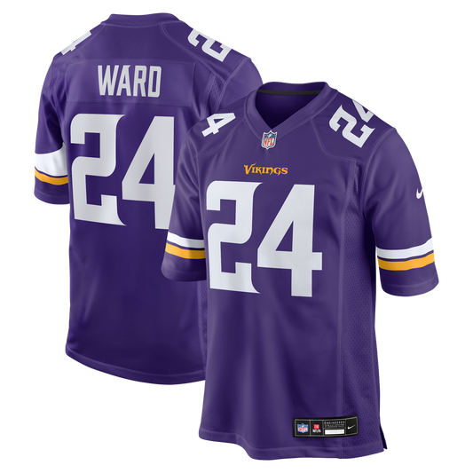 Jay Ward Minnesota Vikings Team Game Jersey - Purple