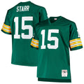 Bart Starr Green Bay Packers Big & Tall 1968 Retired Player Replica Jersey - Green