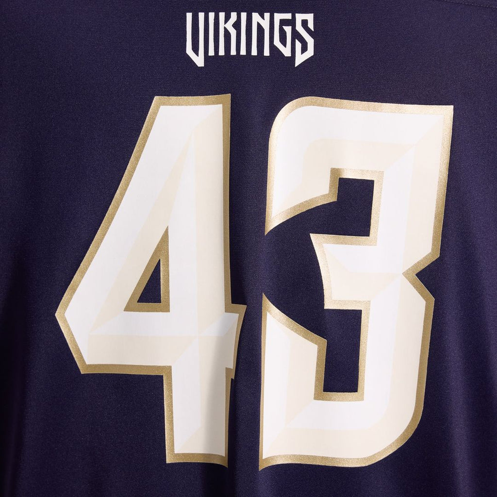 Andrew Van Ginkel Minnesota Vikings 2026 Rivalries Collection Game Jersey - Purple