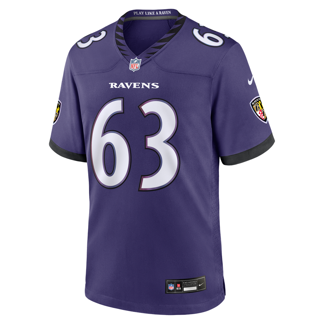 Danny Pinter Baltimore Ravens Team Game Jersey - Purple
