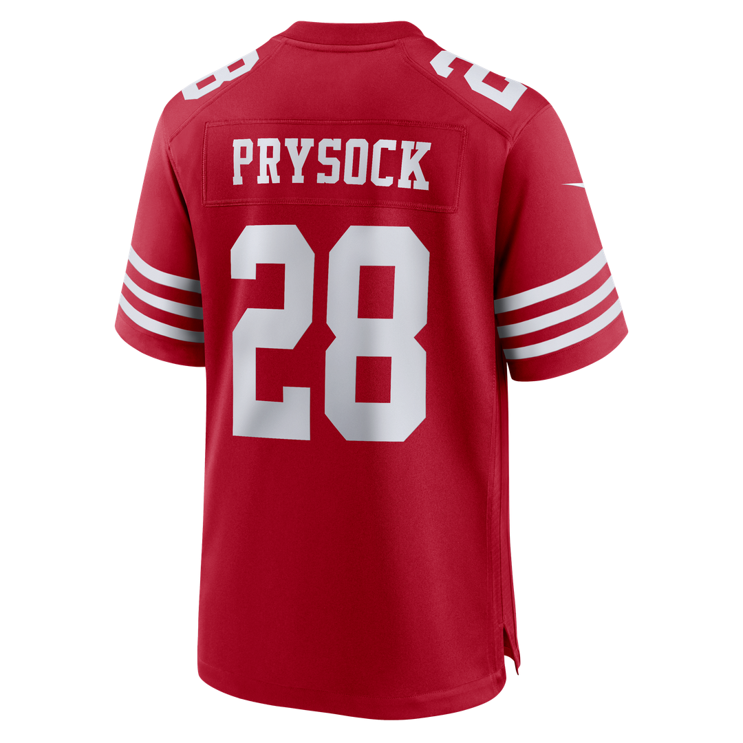 Ephesians Prysock San Francisco 49ers Team Game Jersey - Scarlet