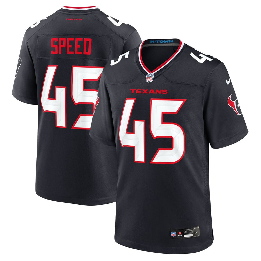 E.J. Speed Houston Texans Team Game Jersey - Navy