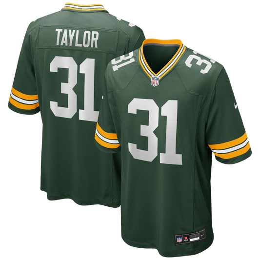 Jim Taylor Green Bay Packers Game Retired Player Jersey - Green