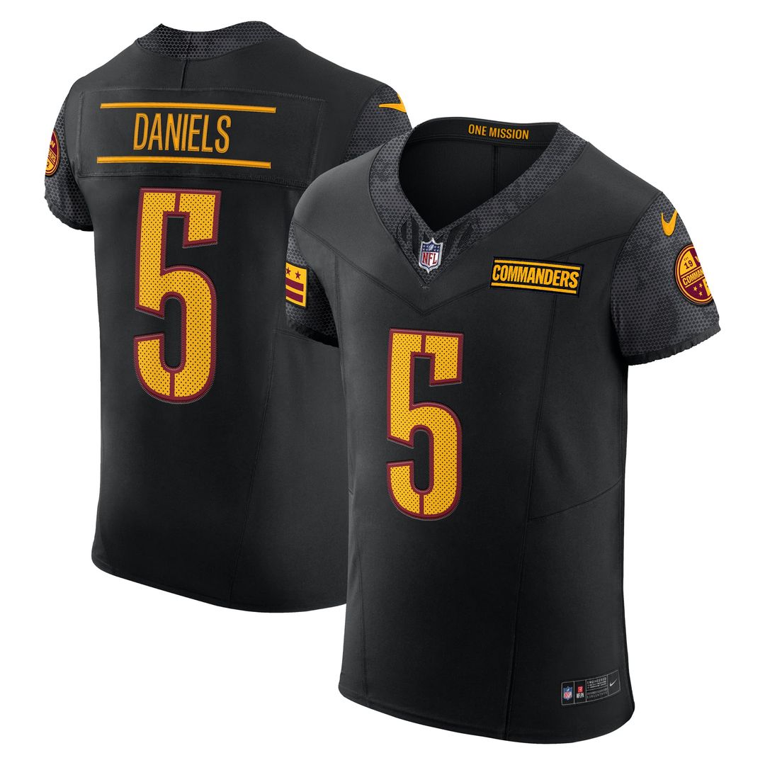 Jayden Daniels Washington Commanders Team Vapor F.U.S.E. Elite Jersey - Burgundy