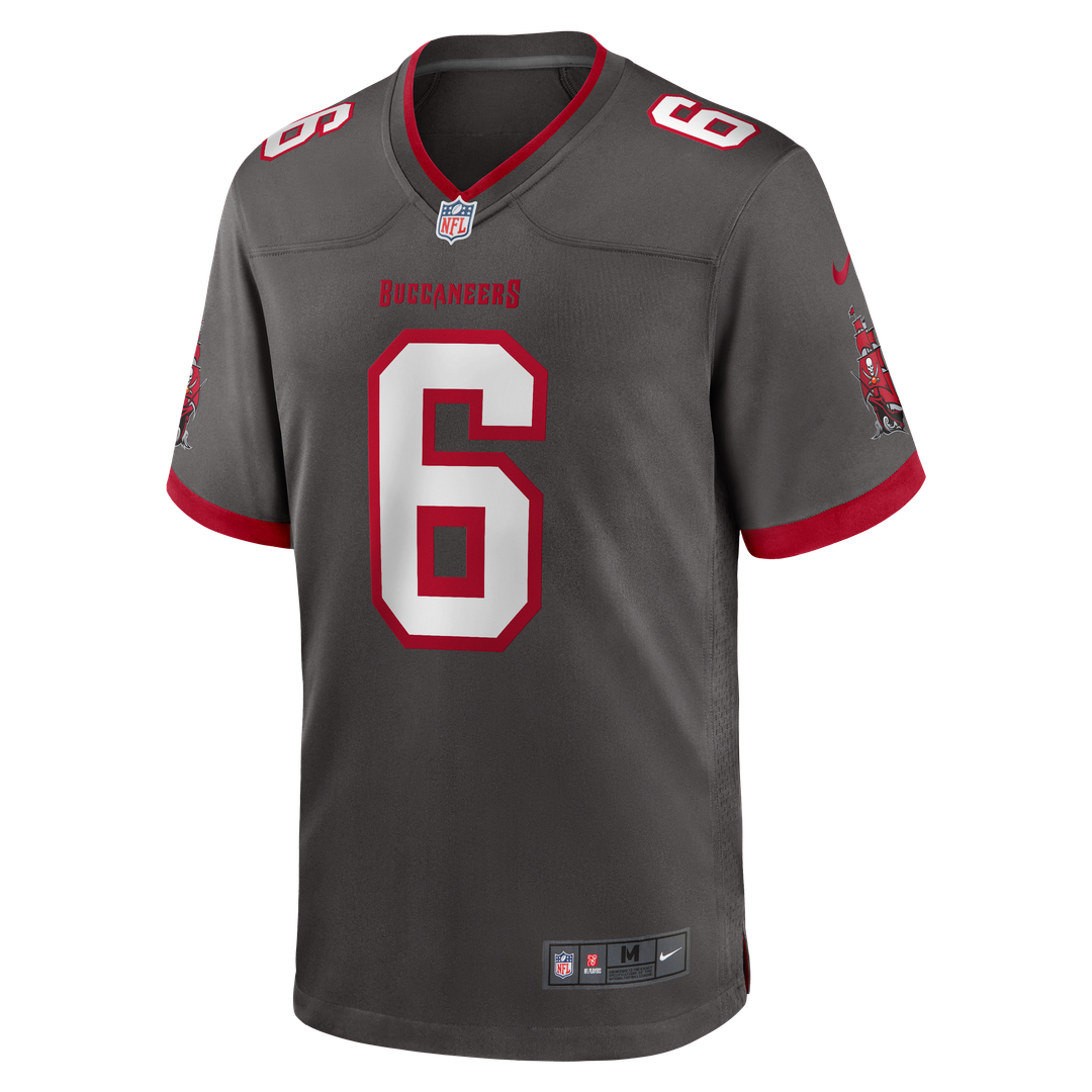 Baker Mayfield Tampa Bay Buccaneers Alternate Game Player Jersey - Pewter