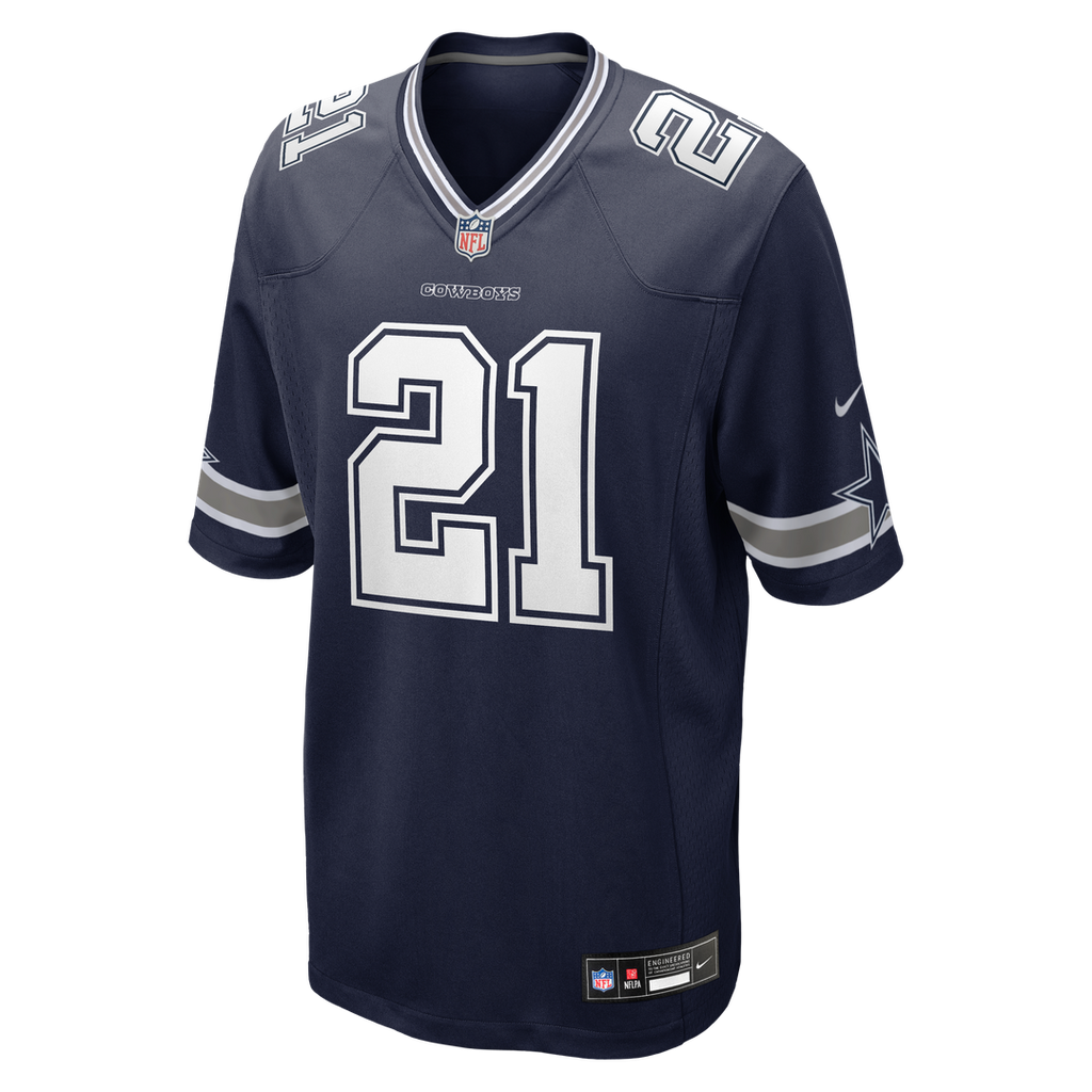 Deion Sanders Dallas Cowboys Team Retired Player Game Jersey - Navy