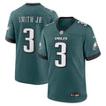 Nolan Smith Jr. Philadelphia Eagles Team Game Jersey - Midnight Green