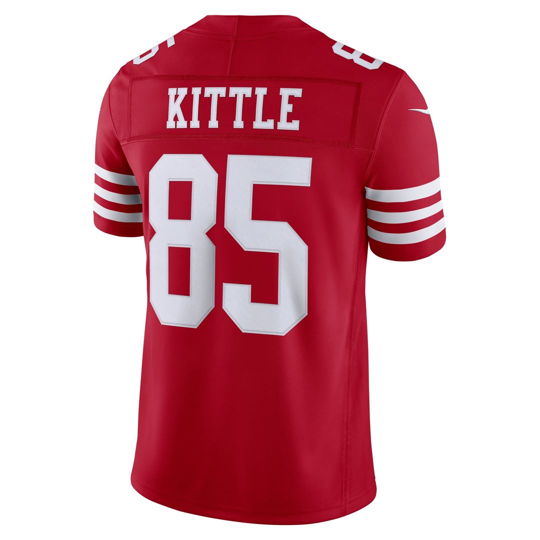George Kittle San Francisco 49ers Team Vapor F.U.S.E. Stitched Limited Jersey - Scarlet
