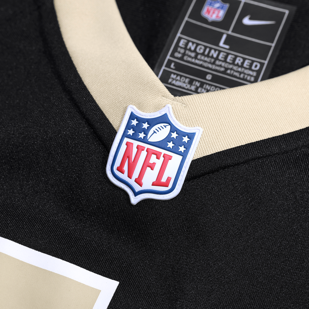 Oscar Delp New Orleans Saints Team Game Jersey - Black