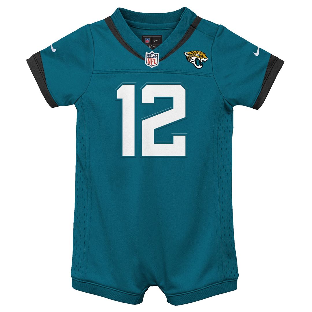 Travis Hunter Jacksonville Jaguars Newborn Romper Game Jersey - Teal