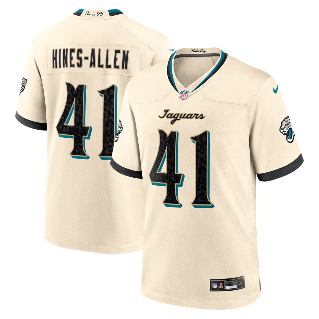 Josh Hines - Allen Jacksonville Jaguars 2026 Rivalries Collection Game Jersey - Natural