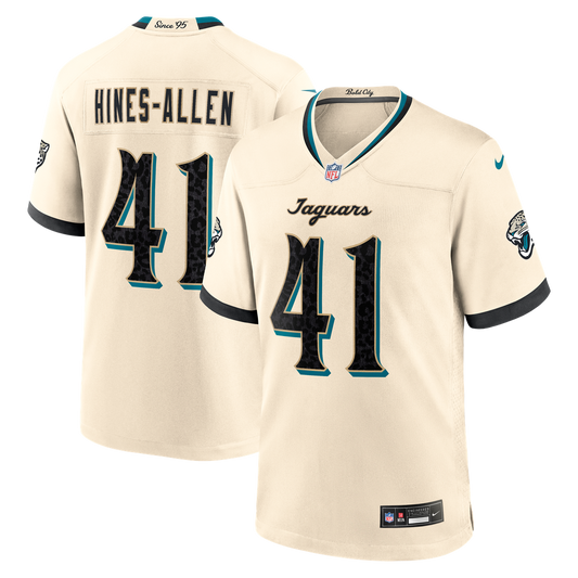 Josh Hines - Allen Jacksonville Jaguars 2026 Rivalries Collection Game Jersey - Natural