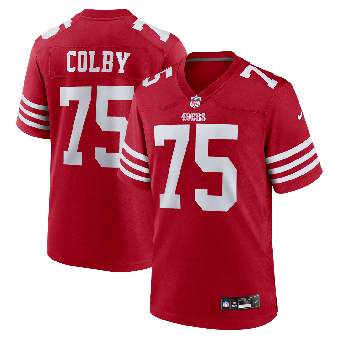 Connor Colby San Francisco 49ers Team Game Jersey - Scarlet