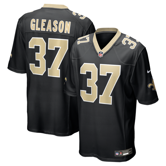 Steve Gleason New Orleans Saints Game Retired Player Jersey - Black
