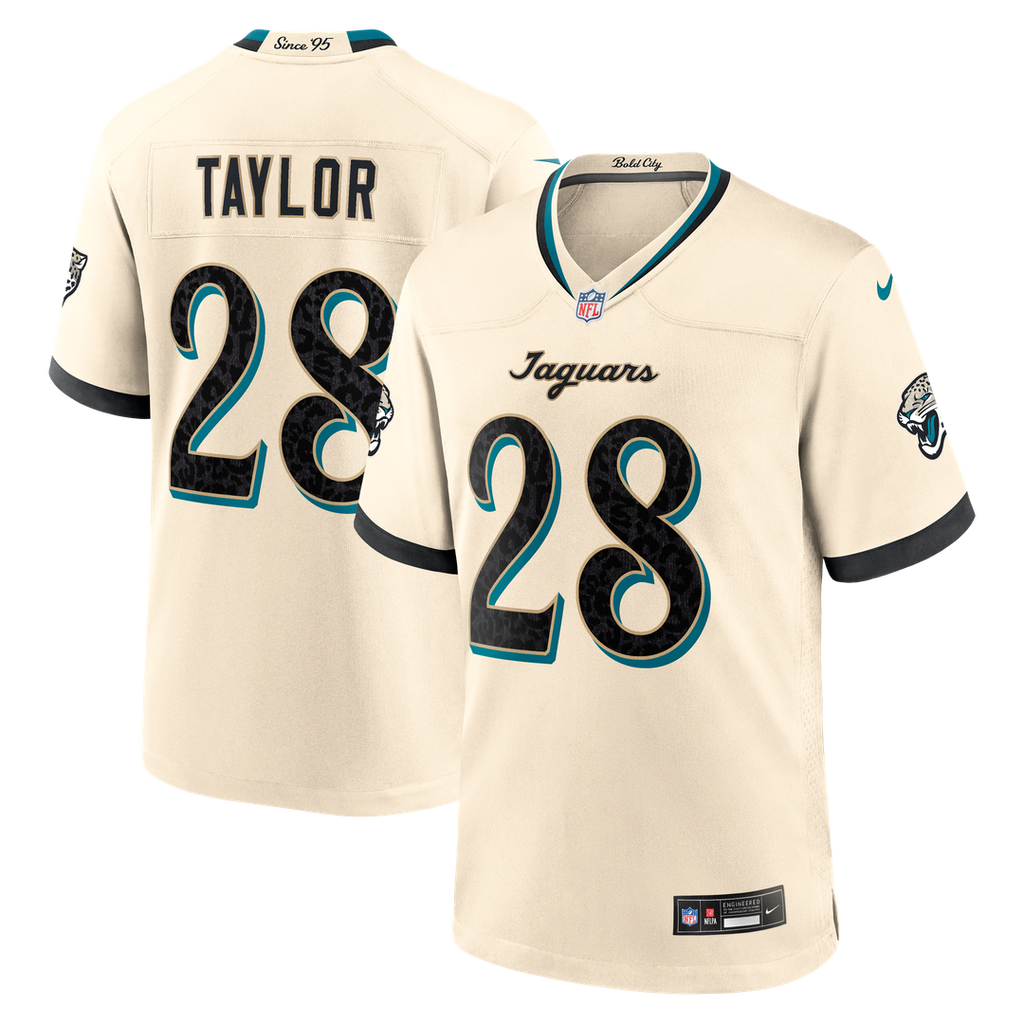 Fred Taylor Jacksonville Jaguars 2026 Rivalries Collection Game Jersey - Natural