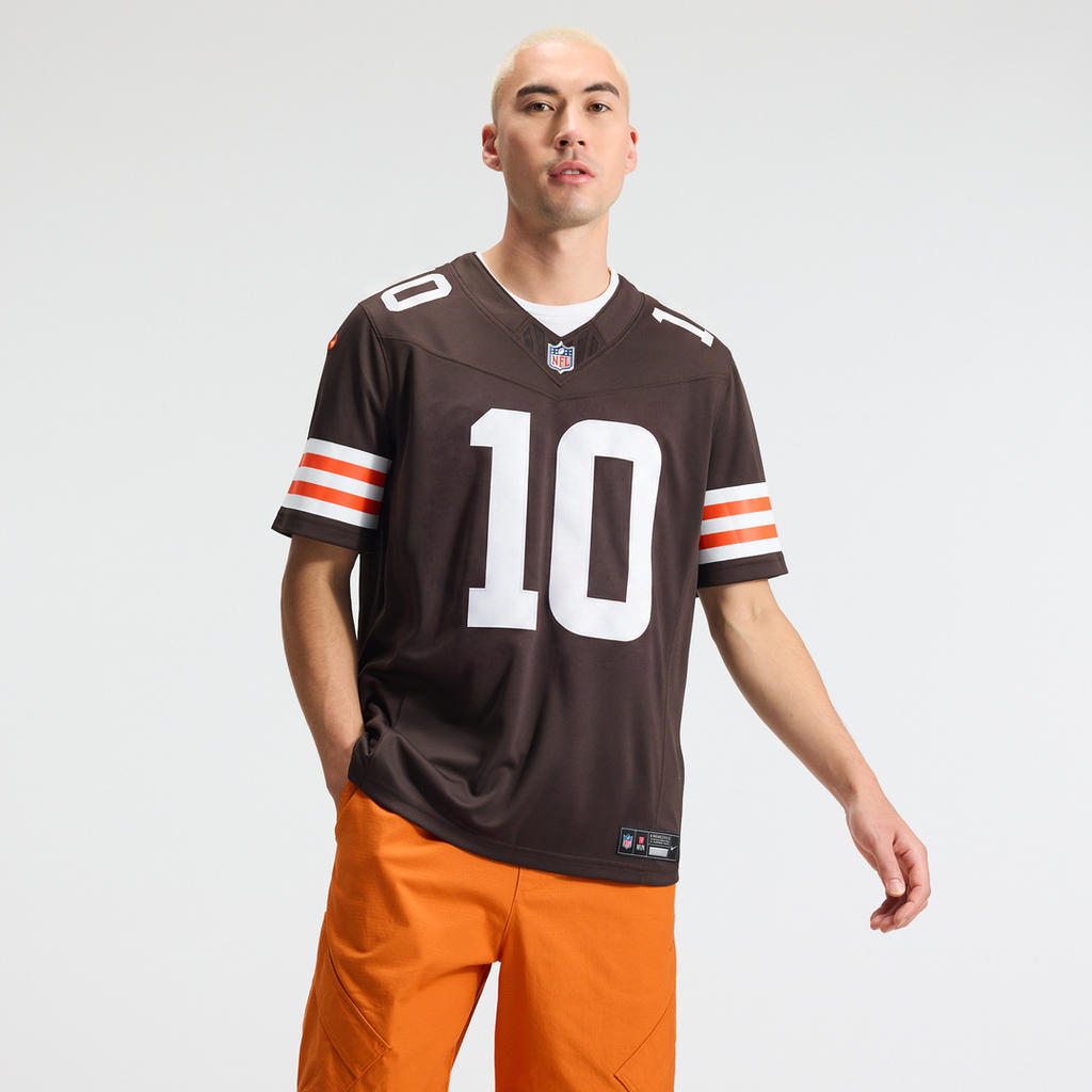 Quinshon Judkins Cleveland Browns Team Vapor F.U.S.E. Stitched Limited Jersey - Brown