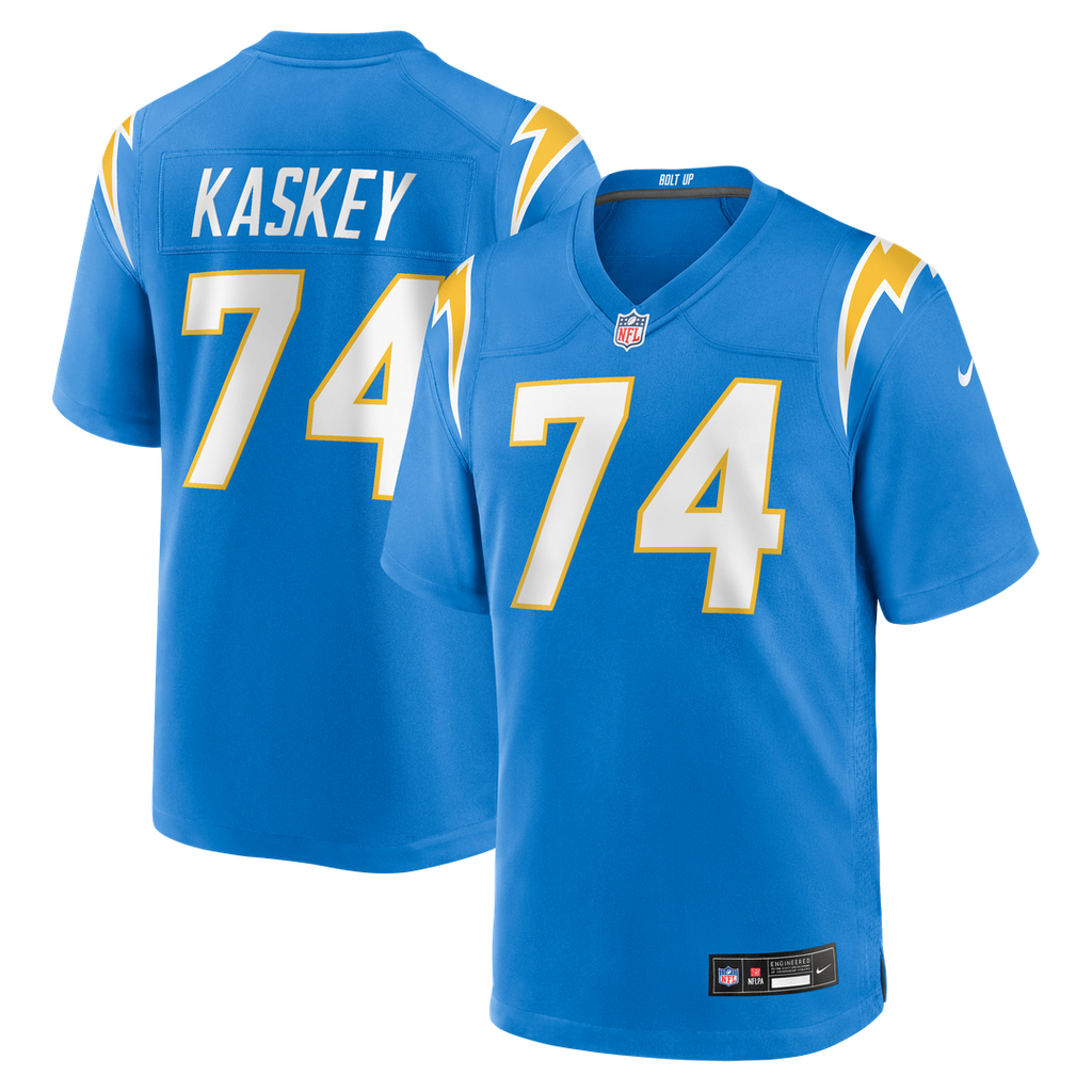 Matt Kaskey Los Angeles Chargers Team Game Jersey - Powder Blue