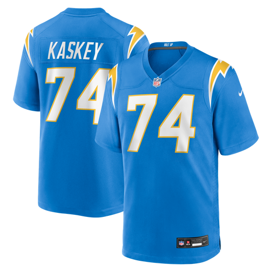 Matt Kaskey Los Angeles Chargers Team Game Jersey - Powder Blue