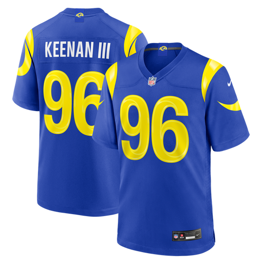Tim Keenan III Los Angeles Rams Team Game Jersey - Royal