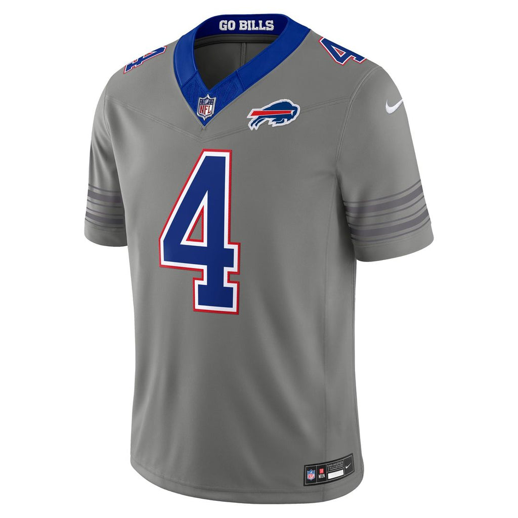 James Cook III Buffalo Bills Nickel City Vapor F.U.S.E. Stitched Limited Jersey - Gray