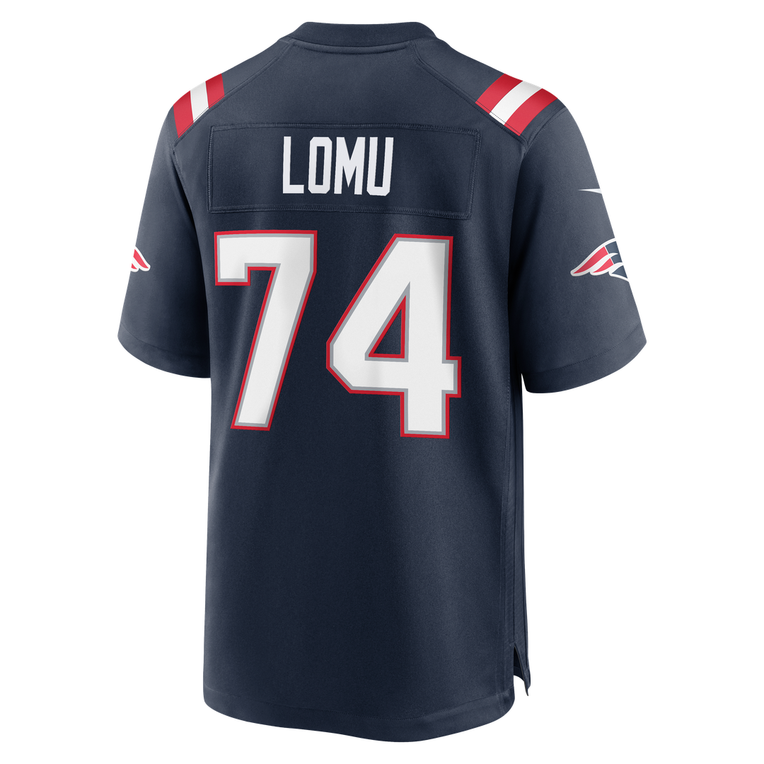 Caleb Lomu New England Patriots Team Game Jersey - Navy