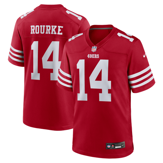 Kurtis Rourke San Francisco 49ers Team Game Jersey - Scarlet
