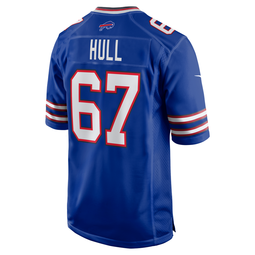 Kent Hull Buffalo Bills Game Retired Player Jersey - Royal