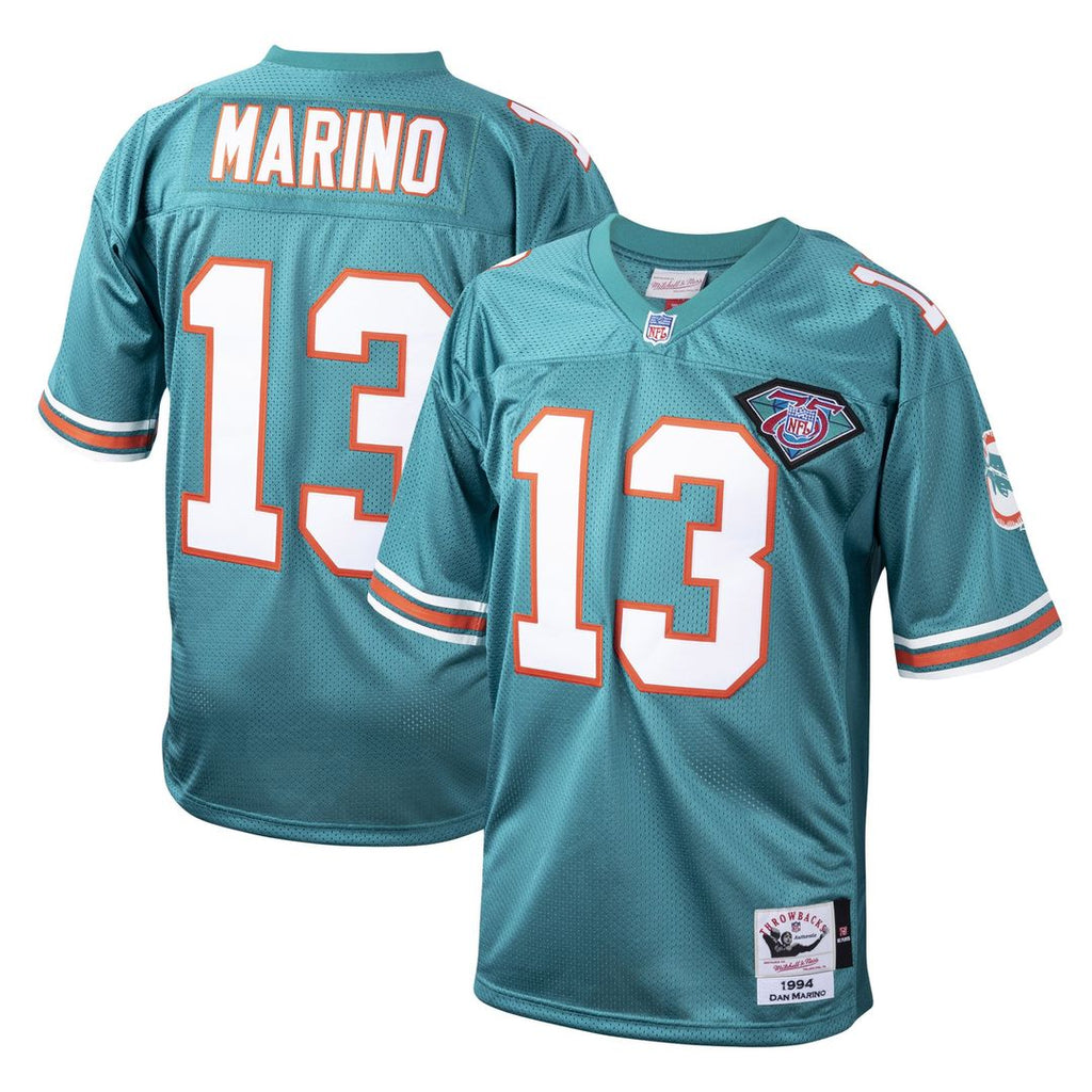 Dan Marino Miami Dolphins 1994 Authentic Throwback Retired Player Jersey - Aqua