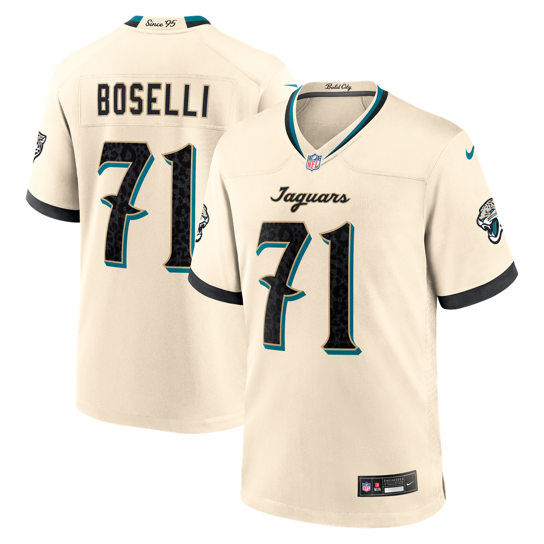Tony Boselli Jacksonville Jaguars 2026 Rivalries Collection Game Jersey - Natural