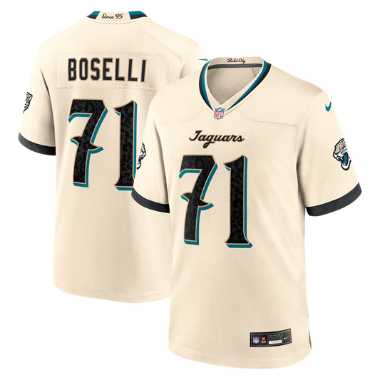 Tony Boselli Jacksonville Jaguars 2026 Rivalries Collection Game Jersey - Natural
