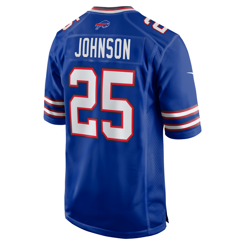 Ty Johnson Buffalo Bills Team Game Jersey - Royal