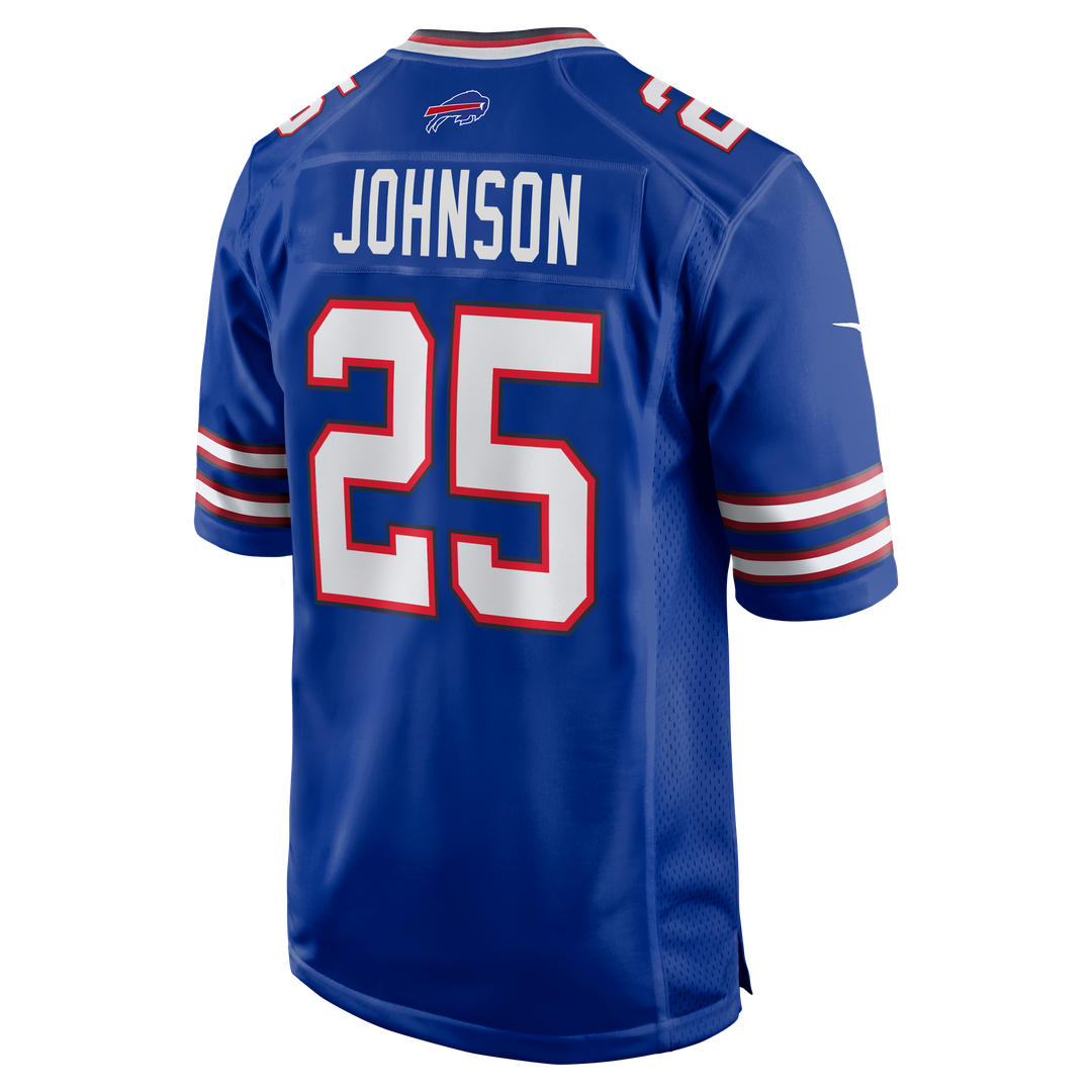 Ty Johnson Buffalo Bills Team Game Jersey - Royal
