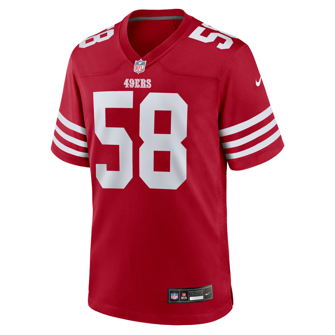Jarrett Patterson San Francisco 49ers Team Game Jersey - Scarlet