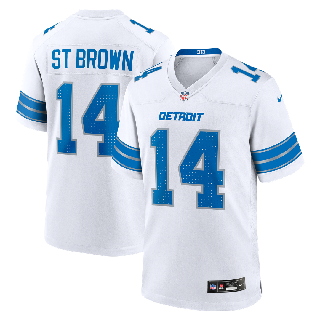 Amon - Ra St. Brown Detroit Lions Game Jersey - White
