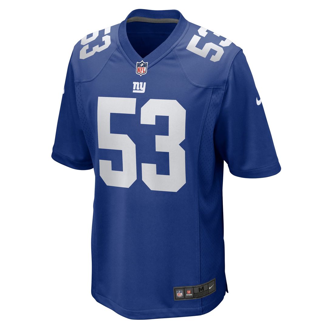 Darius Muasau New York Giants Team Game Jersey - Royal