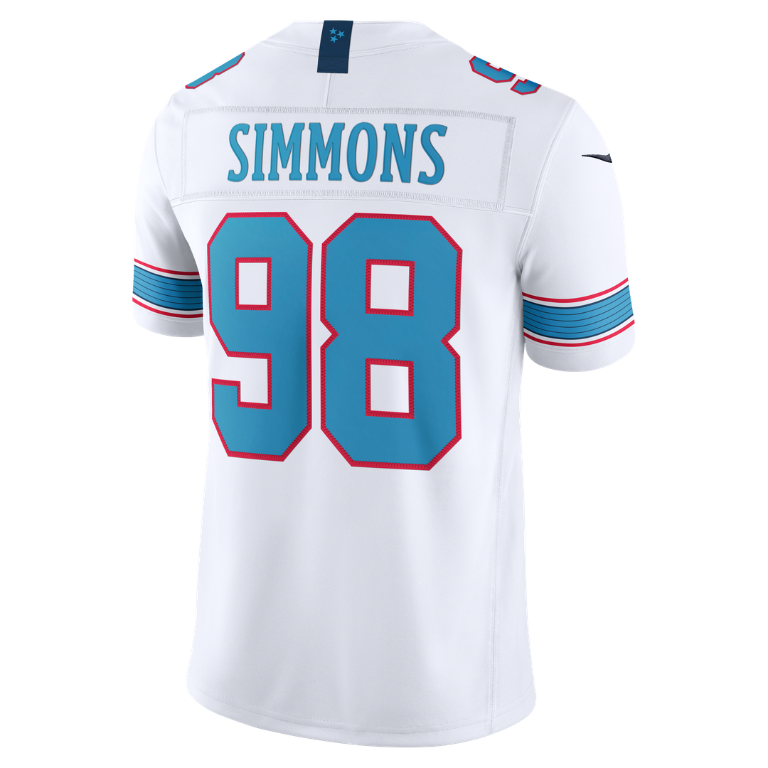 Jeffery Simmons Tennessee Titans Team Vapor F.U.S.E. Stitched Limited Jersey - Light Blue
