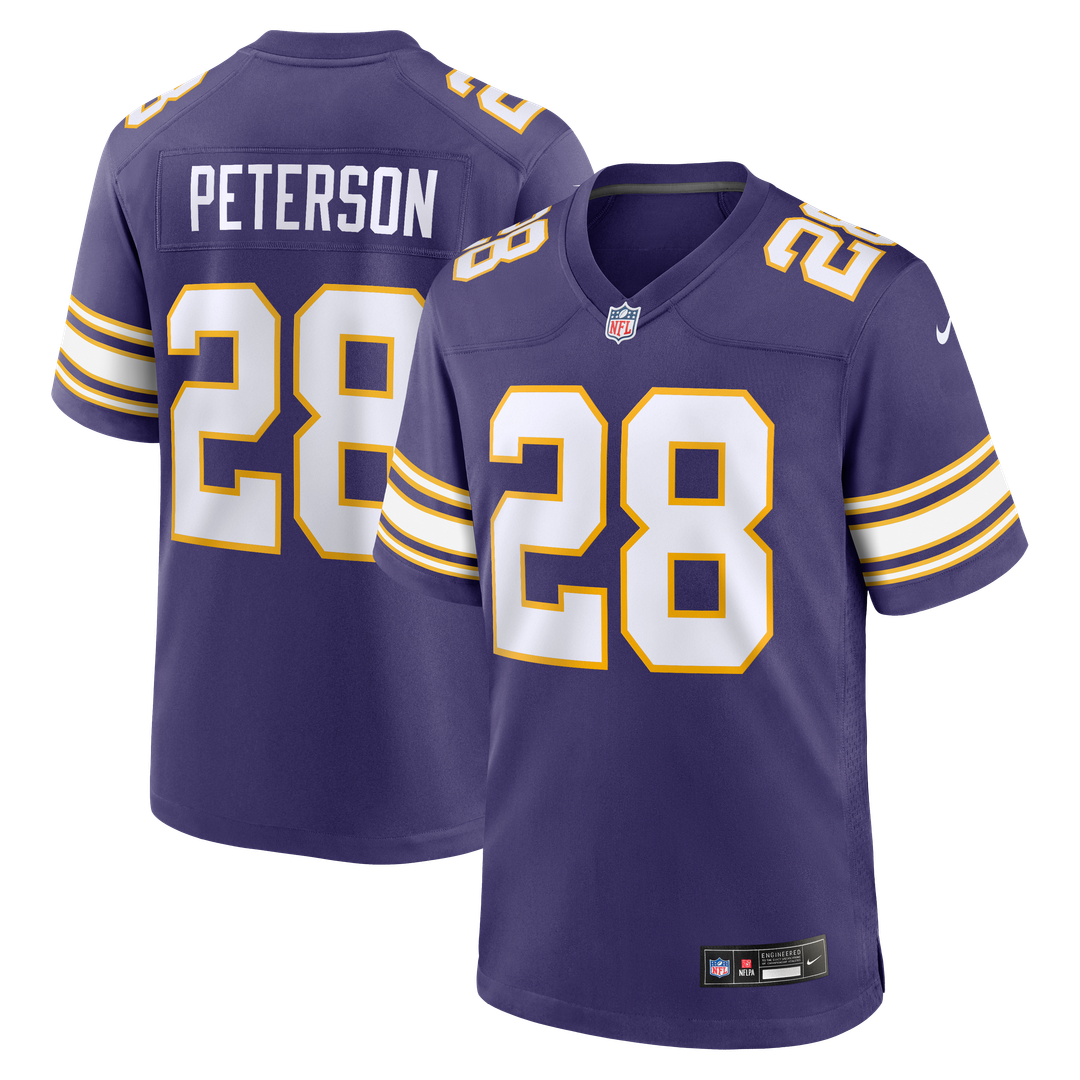 Adrian Peterson Minnesota Vikings Alternate 2 Classic Retired Game Jersey - Purple
