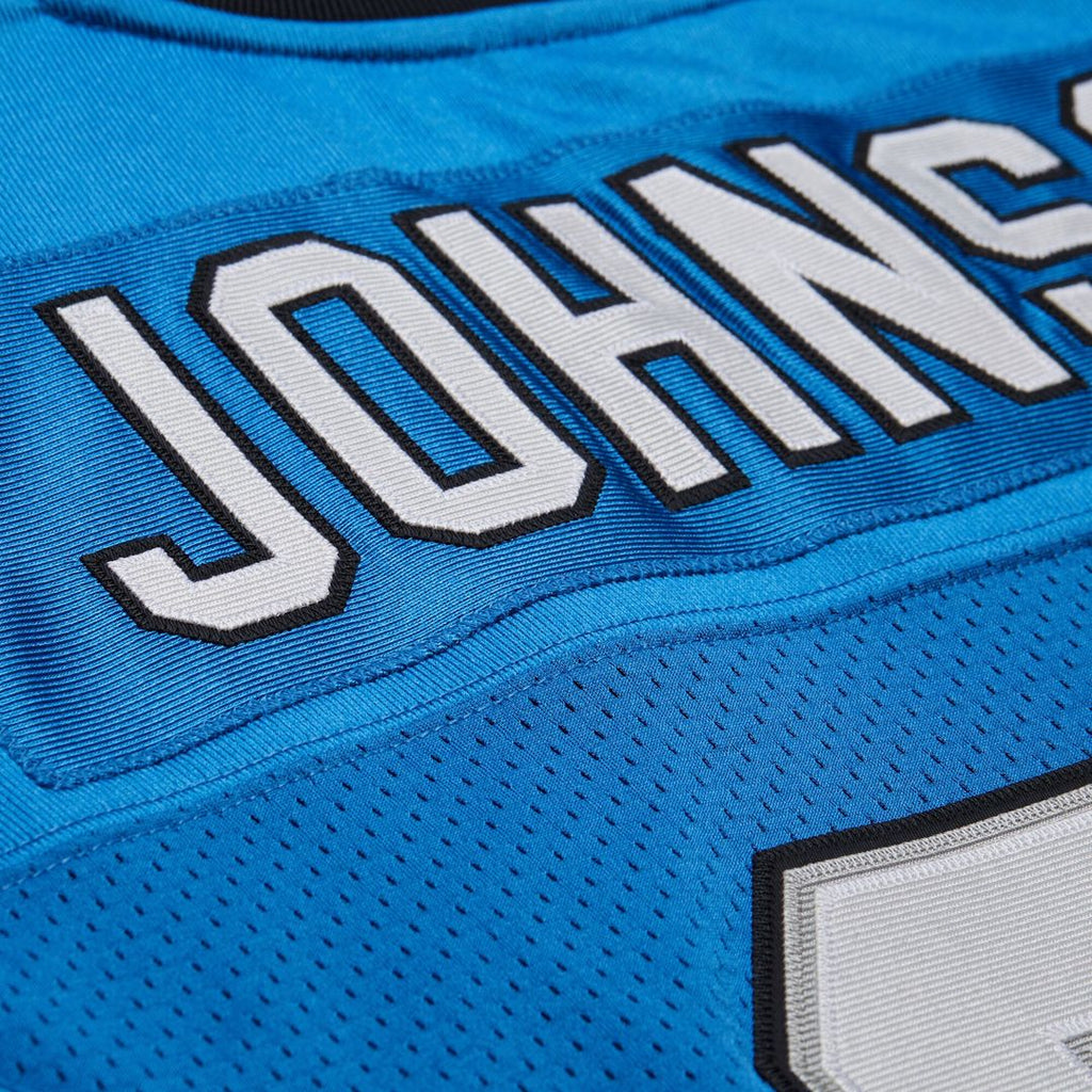Calvin Johnson Detroit Lions 2007 Authentic Throwback Retired Player Jersey - Blue