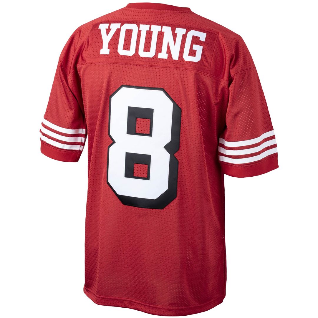 Steve Young San Francisco 49ers 1994 Authentic Throwback Retired Player Jersey - Scarlet