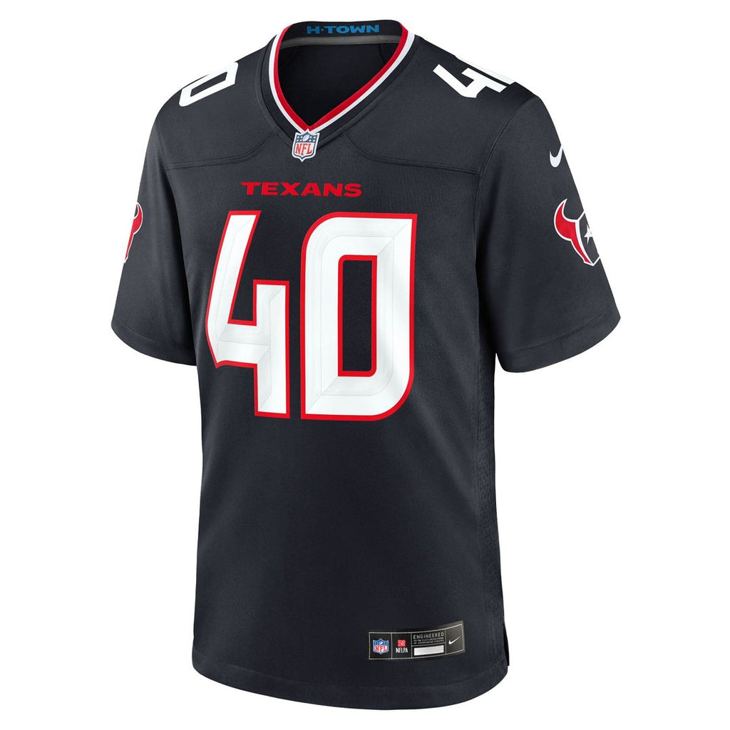 Austin Brinkman Houston Texans Team Game Jersey - Navy