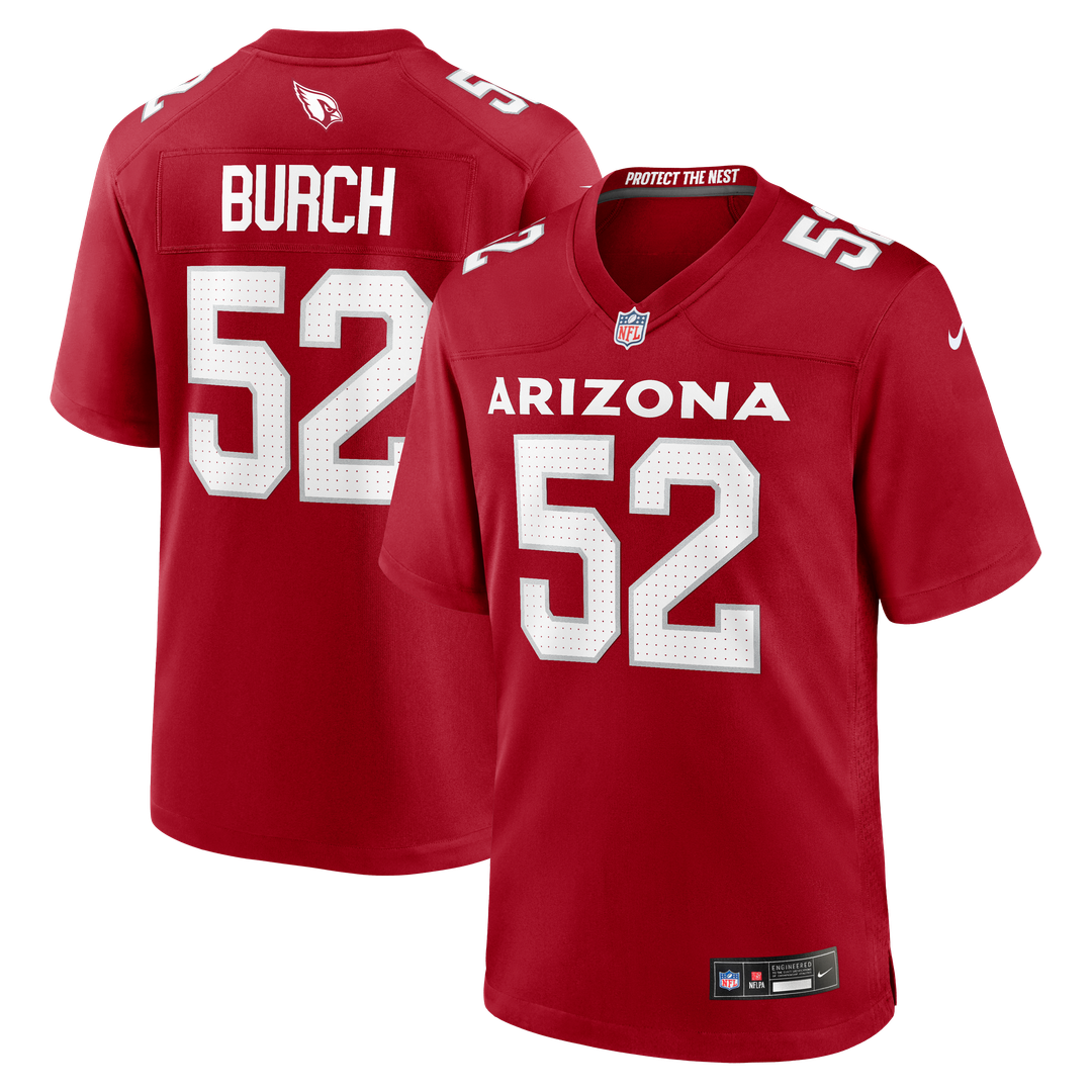 Jordan Burch Arizona Cardinals Team Game Jersey - Cardinal