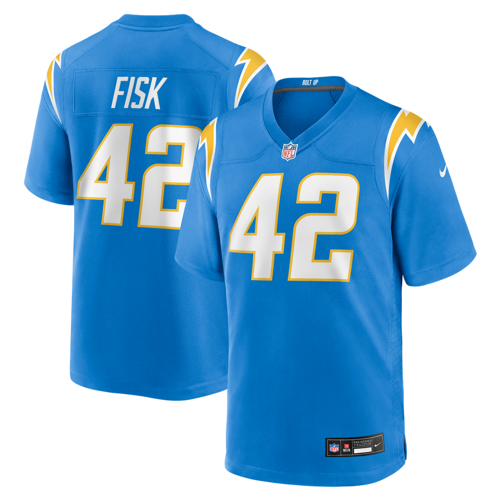 Tucker Fisk Los Angeles Chargers Team Game Jersey - Powder Blue