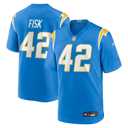 Tucker Fisk Los Angeles Chargers Team Game Jersey - Powder Blue