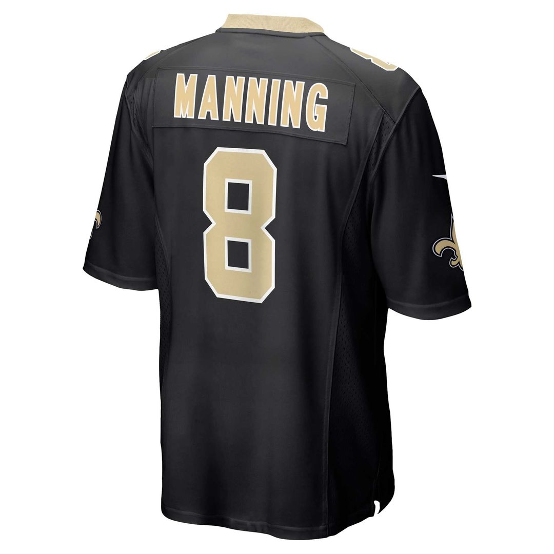 Archie Manning New Orleans Saints Retired Player Game Jersey - Black
