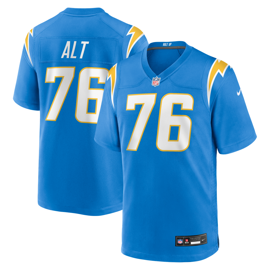 Joe Alt Los Angeles Chargers Alternate Charger Power Game Player Jersey - Gold