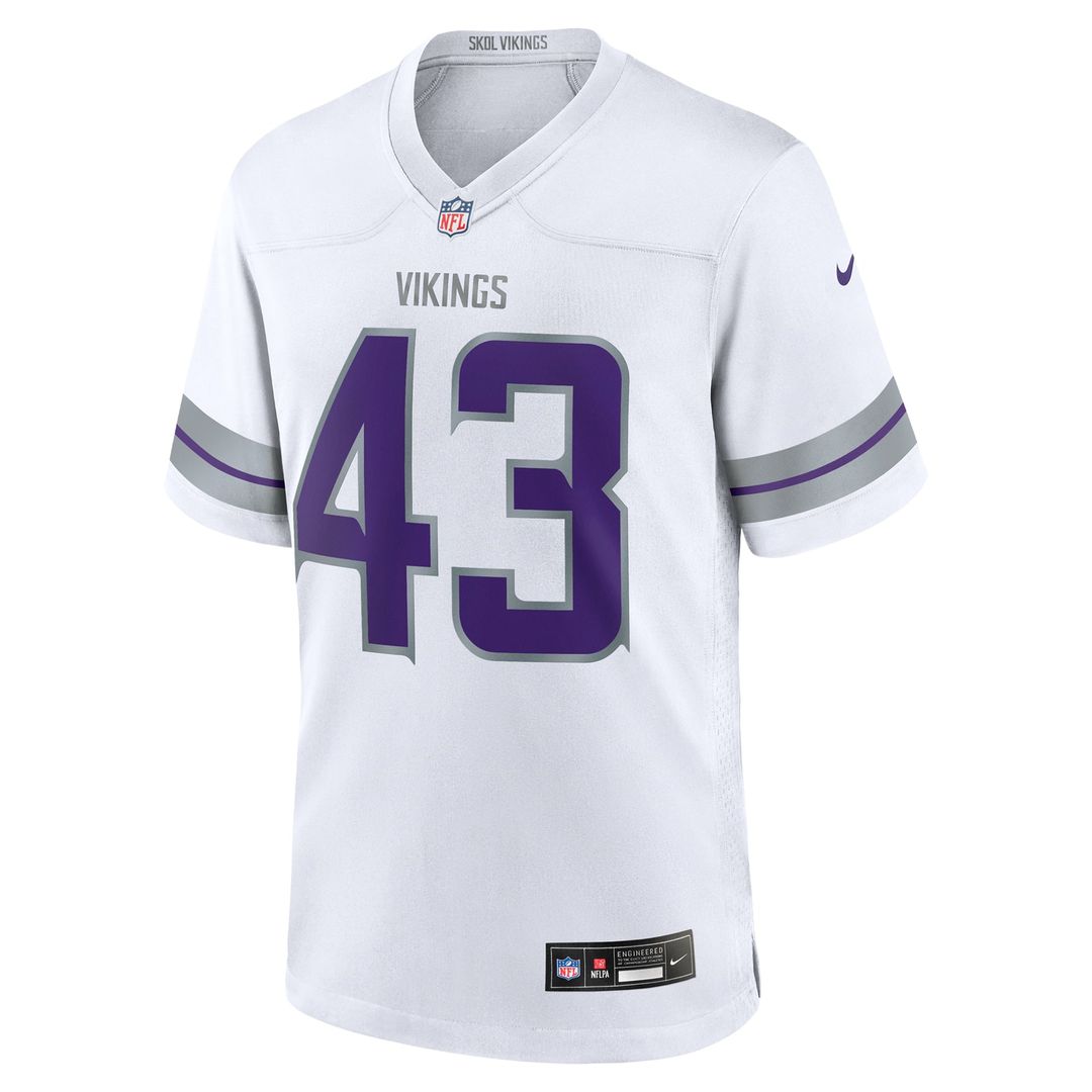 Andrew Van Ginkel Minnesota Vikings Team Game Jersey - Purple