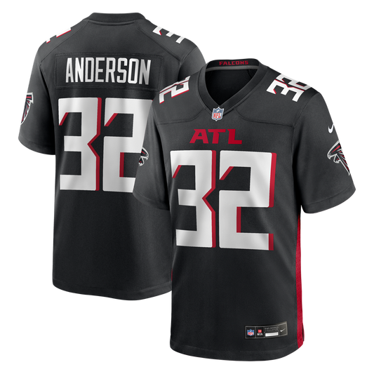 Jamal Anderson Atlanta Falcons Game Retired Player Jersey - Black