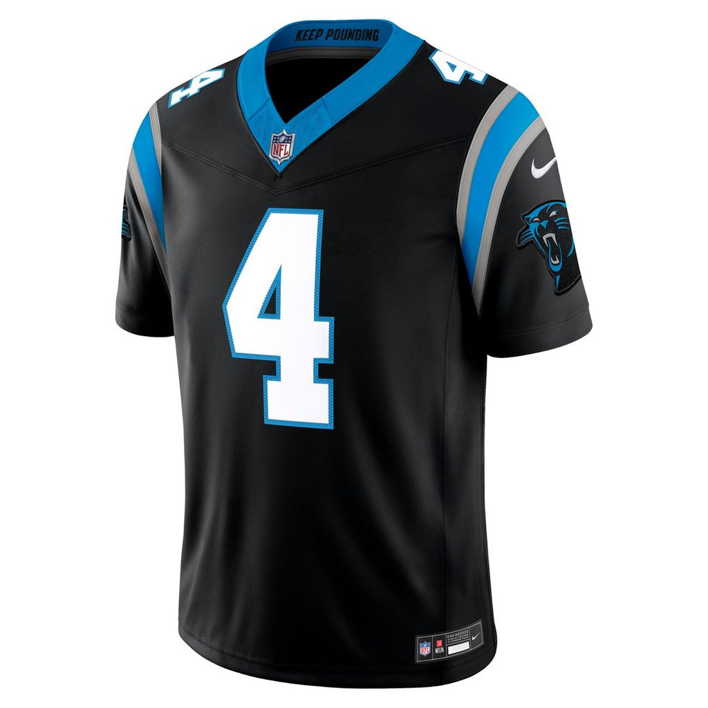 Tetairoa McMillan Carolina Panthers Team Vapor F.U.S.E. Stitched Limited Jersey - Black