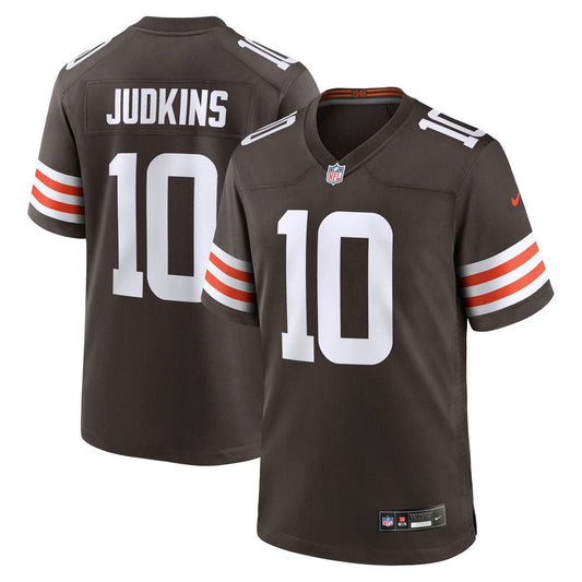 Quinshon Judkins Cleveland Browns 2025 NFL Draft Game Jersey - Brown